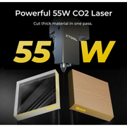 เครื่องแกะสลักเลเซอร์ CO2 รุ่น P2 55W ความแม่นยำสูง พร้อมกล้องอัจฉริยะคู่ 16MP สำหรับอะคริลิก หนัง กระดาษ และโลหะ - Product Image 4