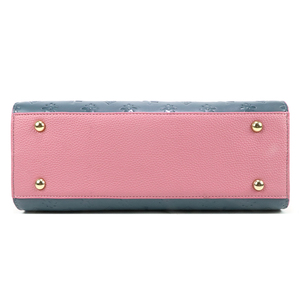 Sac à main tendance pour femme en cuir PU, color block, structuré, avec poignée supérieure et bandoulière gaufrée, pour usage quotidien - Product Image 5