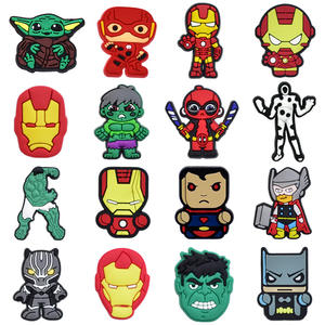 Charm per Zoccoli in PVC Personalizzati, <span class=keywords><strong>Accessori</strong></span> Morbidi per Scarpe, Fibbie Decorative Fai-da-Te per Personaggi Marvel <span class=keywords><strong>Hulk</strong></span> - Product Image 3