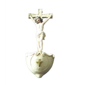 <span class=keywords><strong>Crucifijo</strong></span> Cruz estatua bautismo recuerdos Europa resina artesanía religiosa Jesús bebé artesanía Artificial St George estatuilla 480 Uds - Product Image 4