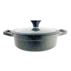 Padella in pietra calda a induzione da 28 cm con coperchio a 2 ante - Product Image 1