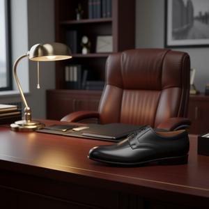 Scarpe Eleganti da Uomo Enzo Frini Modello 1600 Oxford Classico in Pelle con Lacci per Ufficio e Occasioni Formali - Product Image 2