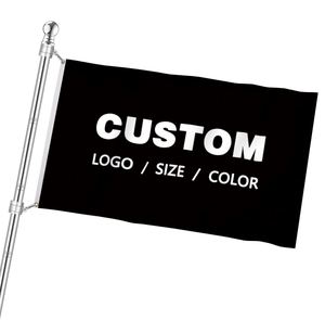 Drapeau d'équipe personnalisé de haute qualité avec logo sur mesure, impression numérique, matériau polyester et mât en aluminium - Product Image 2
