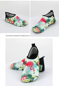 Cómodos zapatos de surf para nadar en la playa para hombres, mujeres, niños, serie <span class=keywords><strong>Flamingo</strong></span> con plantilla de malla con logotipo personalizado - Product Image 4