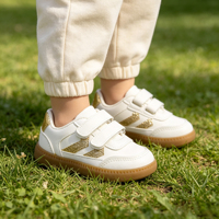 Chaussures plates souples unisexe pour enfants, idéales pour le sport en extérieur, baskets basses blanches décontractées, vente en gros