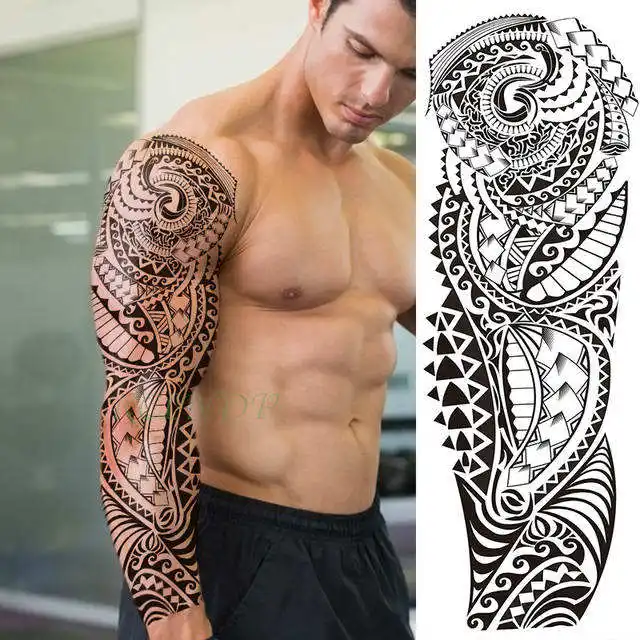 High Quality Realistic Body Water Transfer Personised Tattoo Skull Stickers Waterproof