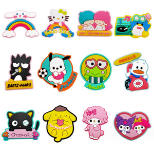 HY Venta al por Mayor de Adornos Personalizados de PVC para Zapatos, Decoraciones para Zapatos de Mujer con Diseño de Personajes de Dibujos Animados como Kuromi - Product Image 1