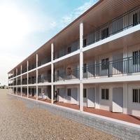 Bâtiment Modulaire Préfabriqué Personnalisé à 3 Étages, Facile à Assembler, pour Bureau de Campement, Conteneur Détachable, Salle de Classe, Dortoir Étudiant