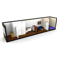 Ensemble de kits préfabriqués modulaires préfabriqués portables pliables maisons en conteneur de fret pliable prix kzn préfabriquées bon marché