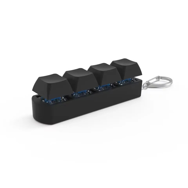 Lot De 2 Porte-clés Clavier Lumineux – 4 Boutons – Anti-stress – Cadeau Enfant Et Adulte – Forme Cœur