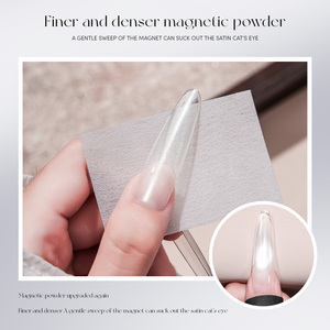 JTING Tout Nouveau Vernis Gel Effet Œil de Chat Blanc, Base Transparente, Poudre Magnétique, Vernis Gel Cateye Sans HEMA/TPO, OEM - Product Image 5