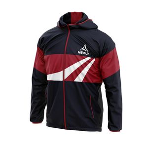 แจ็กเก็ตกันลมฟุตบอลสำหรับผู้ชายเสื้อกันลมมีฮู้ดสำหรับใส่กลางแจ้งปรับแต่งได้ - Product Image 3