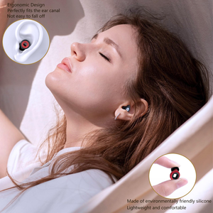 Bouchons d'oreilles réutilisables en silicone souple CM Healthcare Supply 30dB, étanches, avec étui, réduction du bruit pour le sommeil - Product Image 6