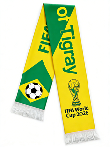 Bufanda Personalizada para Fanáticos del Fútbol, Tejido de Satén, Impresión Digital, Bufanda Deportiva para Fanáticos del Fútbol - Product Image 4