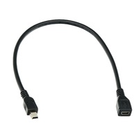 Kabel Ekstensi Mini USB Male-to-Female USB2.0 5-Pin Kabel Pengisian Data Tembaga