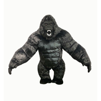 Costume de mascotte de gorille noir géant gonflable pour performance de carnaval, vente en gros OEM/ODM