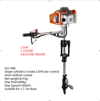 Moteur Hors-Bord Marin Solaire 2 Temps 2.5-3.5 CV Refroidi par Air 1 Cylindre à Essence