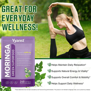 Cápsulas Blandas de Moringa Oleifera de Marca Blanca para Energía y Vitalidad Naturales, Apoyo para las Articulaciones, la Piel y el Sistema Inmunitario en Adultos, Empaque Personalizado - Product Image 3