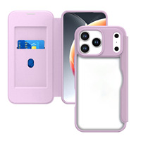 Casing Kulit Flip Card Holder untuk iPhone 17 Pro Max iPhone 17 Pro iPhone 14 Pelindung Handphone
