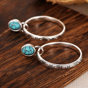 Orecchini a Cerchio Ovali Intagliati per Donne, Design Texturizzato, Accessori per Orecchie da Indossare Quotidianamente - Product Image 6