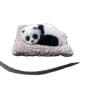Симпатичная модель панды из меха животных ремесла выставка украшения Креативные украшения панды