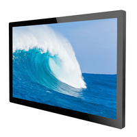 Kiosque publicitaire extérieur étanche IP65 avec écran tactile LCD de 65 pouces, PC tout-en-un, moniteurs publicitaires