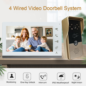 Video <span class=keywords><strong>Door</strong></span> <span class=keywords><strong>Phone</strong></span> Villa Gaya Baru <span class=keywords><strong>2026</strong></span> Layar 7 Inci dengan Kotak Warna-warni, Interkom Audio, Bel Pintu Video Berkabel, Mendukung Pembukaan Kunci - Product Image 2