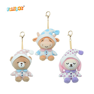 Famipet Fabricant Grossiste Personnalisé Nouveau Design Mignon <span class=keywords><strong>Animaux</strong></span> en Peluche Porte-clés Pendentif Breloque de Sac à Dos Jouet - Product Image 2
