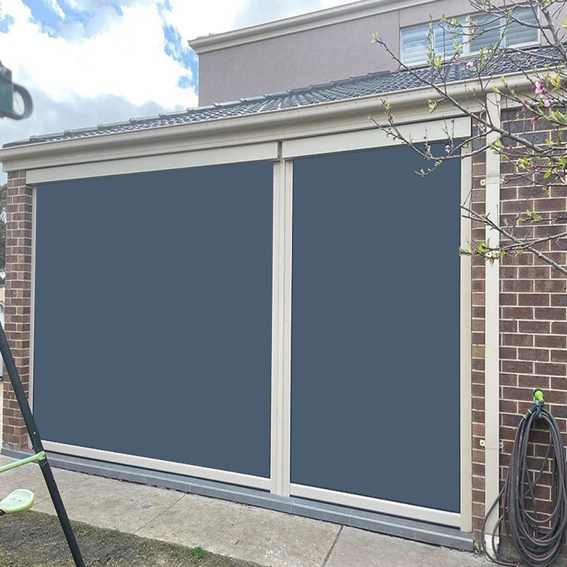 Rain Proof Retractable Blind Shades Motorized