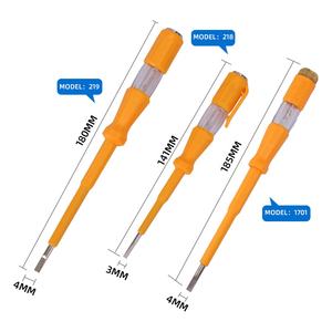 Fabrieksprijs Elektrische Hoge Helderheid Neon Lamp Gele Test Potlood <span class=keywords><strong>Tester</strong></span> Elektrische Spanning Met Beschermende Isolatiehuls - Product Image 5