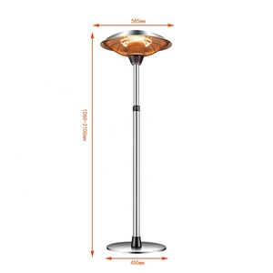 Parasol imperméable de haute qualité, chauffage infrarouge <span class=keywords><strong>électrique</strong></span> autoportant pour terrasses, chauffage de patio pour usage extérieur - Product Image 2
