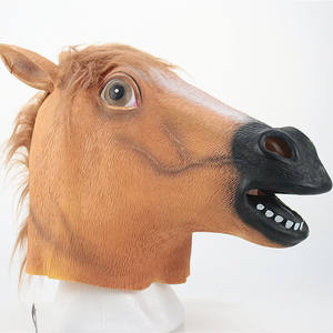 OEM Wholesale Eco-friendly <b>Latex</b> Horse Head Halloween <b>Mask</b> Party - Product Image 3