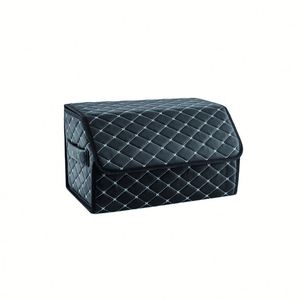 Factory Universal Pu Leather Car <b>Trunk</b> Organizer <b>Box</b> Custom Logo - Product Image 1