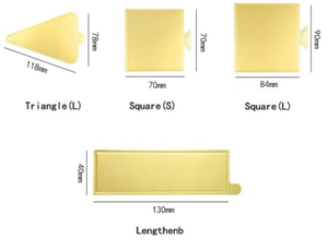 <span class=keywords><strong>Plateau</strong></span> à gâteau <span class=keywords><strong>en</strong></span> <span class=keywords><strong>carton</strong></span> blanc personnalisé, mini, anti-graisse, carré, rectangulaire, or, argent, blanc, noir, vente chaude - Product Image 3