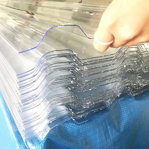 Feuille de polycarbonate ondulée en plastique anti-âge avec revêtement UV de haute qualité, prix d'usine, pour toiture de serre, puits de lumière, auvent - Product Image 1