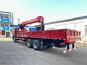 FAW truk kargo 4x2, dengan derek 6Ton 7ton 8ton truk bom teleskopik hidrolik terpasang derek seluler untuk dijual - Product Image 6