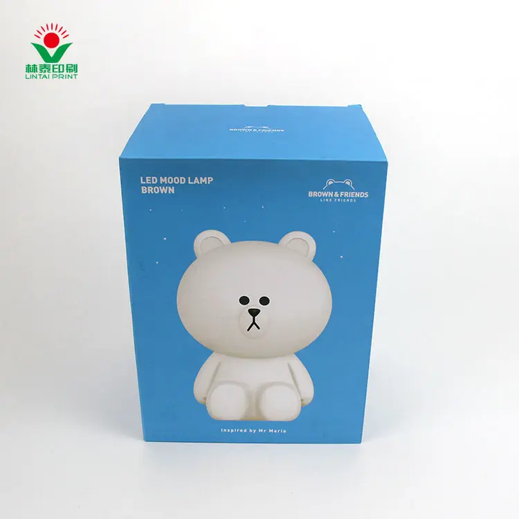 China Fabriek Direct Hoge Kwaliteit Lintai Print Panda Carton Speelgoed Doos Met Anti-Statische Behandeling