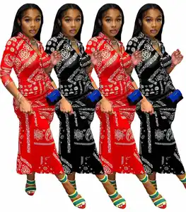 KUCHI A5298 весенние платья женские винтажные платья с принтом 2022 повседневные африканские принты традиционные платья