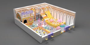 Salle de jeux éducative à thème <span class=keywords><strong>ferme</strong></span> avec jardin, verger, <span class=keywords><strong>bac</strong></span> à <span class=keywords><strong>sable</strong></span> et maison champignon pour garderies et maternelles - Product Image 5