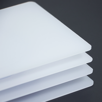 Plaque diffuseur en polycarbonate PC blanc poli mat de 0,5 mm et 1 mm, anti-jaunissement, pour panneau diffuseur de lumière LED et couvercle de lampe