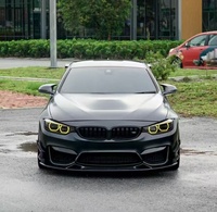 Spoiler avant en fibre de carbone style GT4 pour BMW F80 M3 F82 F83 M4 2014-2020, séparateur de pare-chocs avant