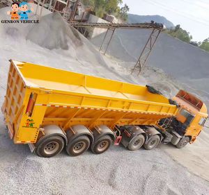 Genron mmarque 30m3-120m3 camion benne/basculant chenille transport pour <span class=keywords><strong>sable</strong></span>,charbon, céréales, bitume, argile, clinker - Product Image 2