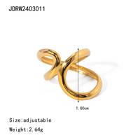 Frau Weibliche Nische Design Titan Stahlring Europäisch Amerikanischer Edelstahls chmuck Trendy Cross-Border Ringe Nicht verblassen