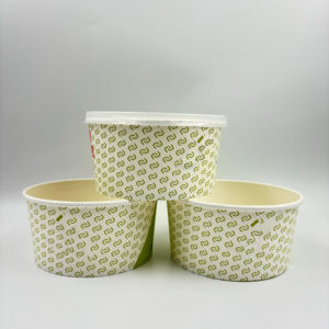 Wholesale Price <b>Take</b> <b>Away</b> Customized Printed Logo Paper Food Bowl Food <b>Container</b> With Lid - Product Image 2