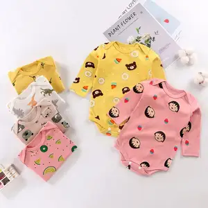 2021 Cheap Cotton Baby Romper Long Sleeve Baby Clothing One Piece Summer Unisex Baby Clothes Girl and Boy Jumpsuit