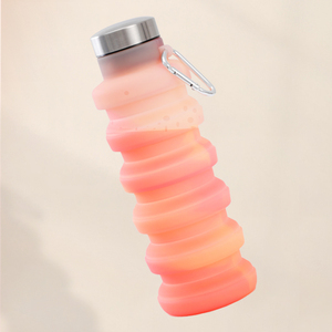Botellas Deportivas Plegables de Silicona para Viajes al Aire Libre, Personalizadas al por Mayor, Botella de Agua Portátil Plegable para Camping y Senderismo - Product Image 3