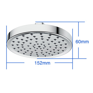 Pommeau de Douche Pluie Rond à Jet Massant avec Buses en Silicone Facile à Nettoyer – Ensemble de Douche pour Salle de Bain - Product Image 3
