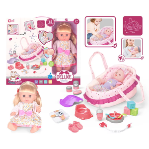 2025 FiveStar Nueva joyería <span class=keywords><strong>Faker</strong></span> 14 pulgadas plástico princesa jugar casa peine Color vestido juguete para niñas de 3 + años - Product Image 4