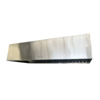 Système de ventilation intelligent en acier inoxydable avec flux d'air Hotte de cuisine pour restaurant
