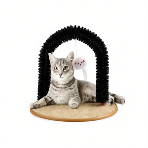 <b>Cat</b> Toys <b>Massager</b> Scratcher Arch With Brush For <b>Cats</b> Pet Grooming Plaything - Product Image 2